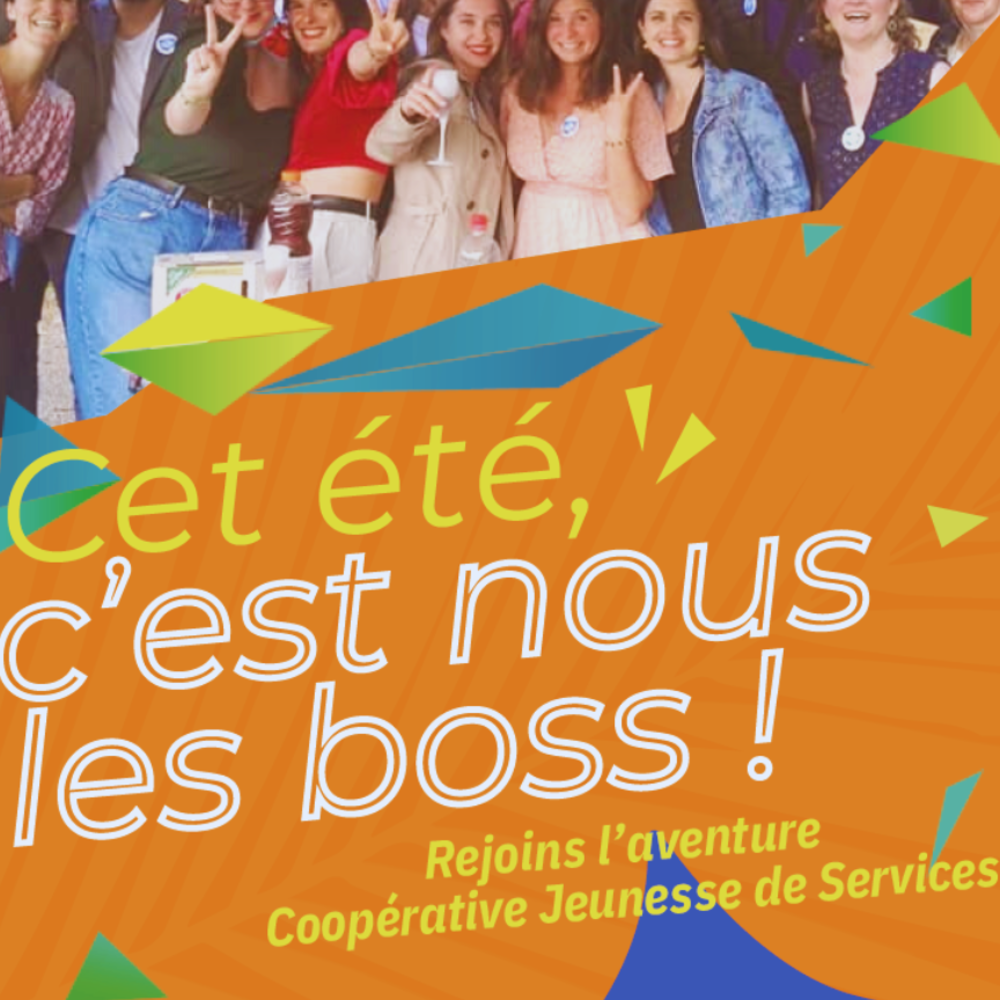 Affiche &quot;cet été c&#039;est nous les boss&quot; , concerne la CJS