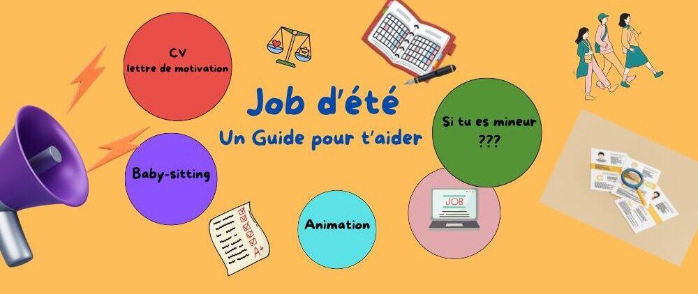 bulles de couleurs pour des questions sur le job d'été