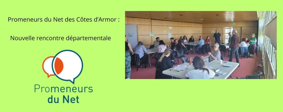 photo de groupe des Promeneurs du Net pour la rencontre départementale