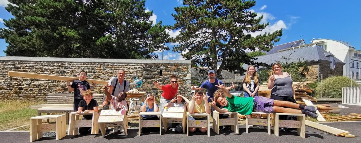 photo représentant le groupe de jeunes ayant participé au projet